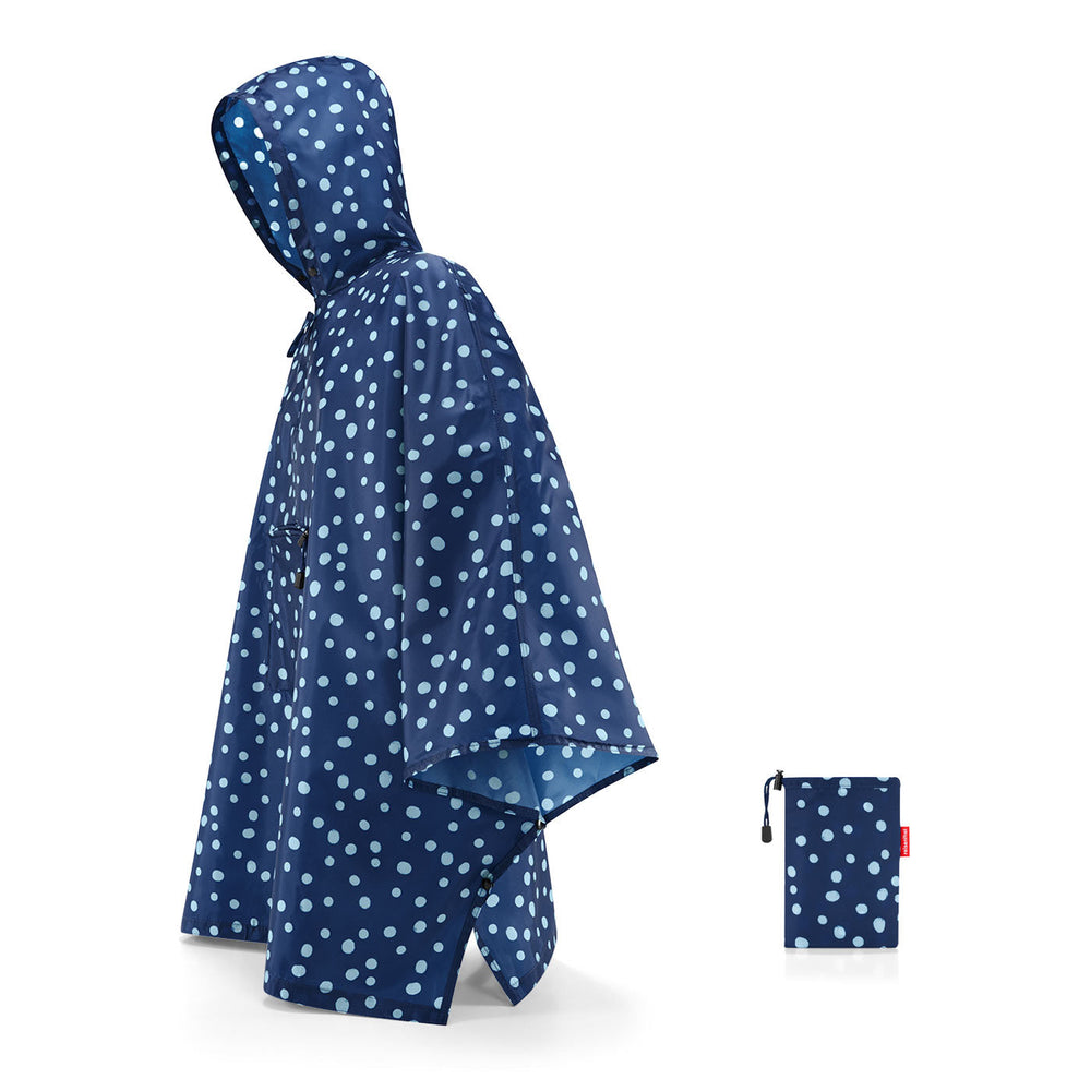 Mini Maxi Poncho Spots Navy