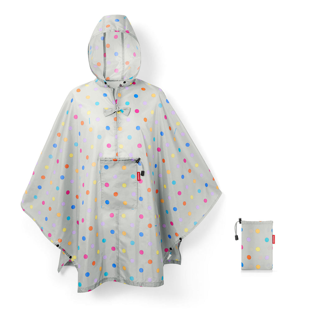 Mini Maxi Poncho Stonegrey Dots