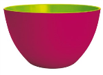 Zak! Duo Salad Bowl 22cm, Raspberry/Green