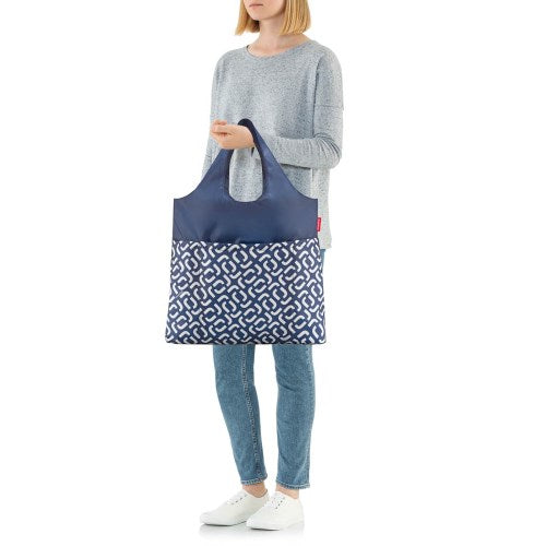 Mini Maxi Shopper Plus Signature Navy