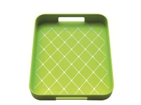 Zak! 33x26cm Non Skid Tray, Green/White