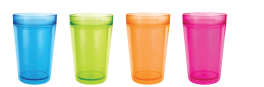 Zak! 4-Pc Doubled Wall Tumbler