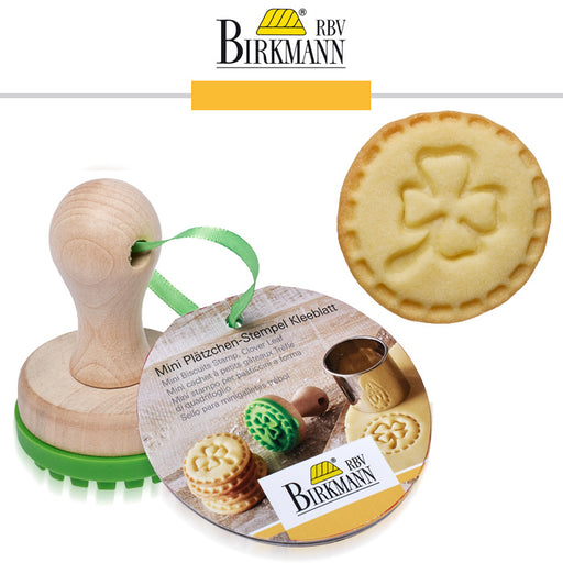 Birkmann Mini Cookie Stamp, Clover