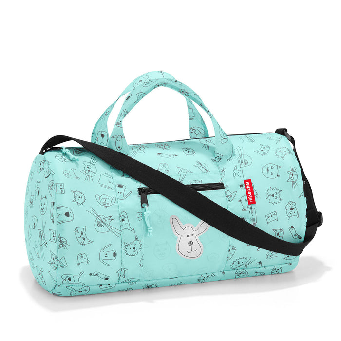 Mini Maxi Dufflebag S Kids Cats & Dogs Mint